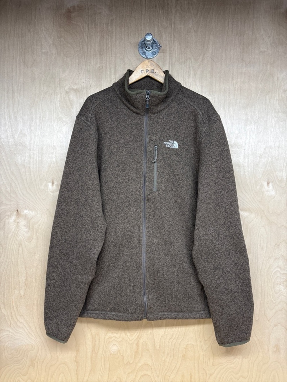 The North Face Brown Zippered Fleece Jacket